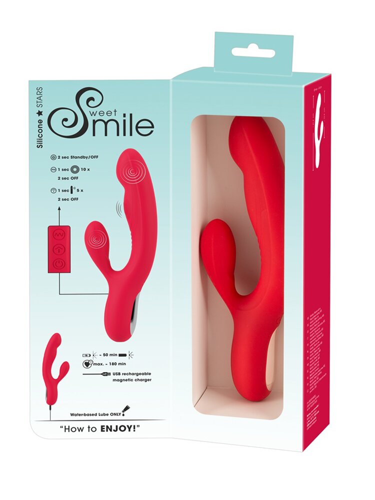 21.2cm Thumping Rabbit Silicone Vibrator Sweet Smile Orion