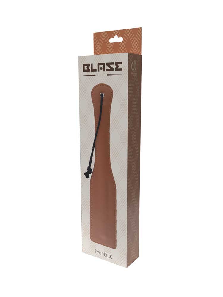 32.0cm Elite Blaze Paddle Cognac Vegan Leather Dream Toys