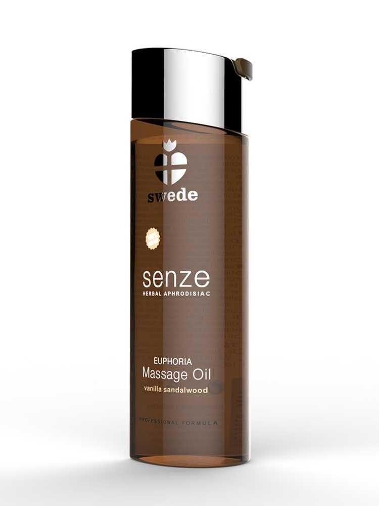 Senze Herbal Aphrodisiac Euphoria Massage Oil 75ml Vanilla/Sandalwood by Swede