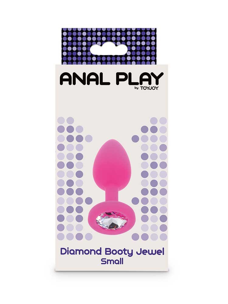 Diamond Booty Jewel Clear Small Pink by ToyJoy