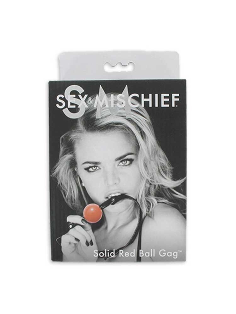 Solid Ball Gag Red by Sportsheets