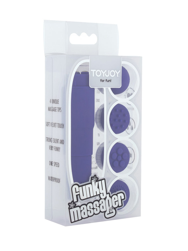 Funky Massager Clitoral Vibrator 10cm Purple by ToyJoy