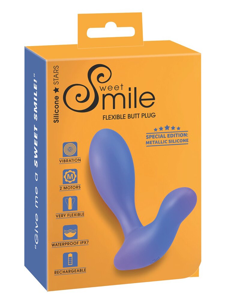 Flexible Silicone Vibrating Butt Plug Sweet Smile Orion