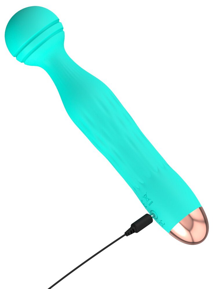 17.0cm Silk Touch Silicone Rechargable Wand Vibrator Orion