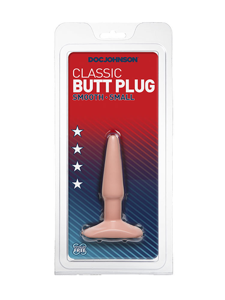 Small Smooth Butt Plug 10.50cm Natural by Doc Johnson
