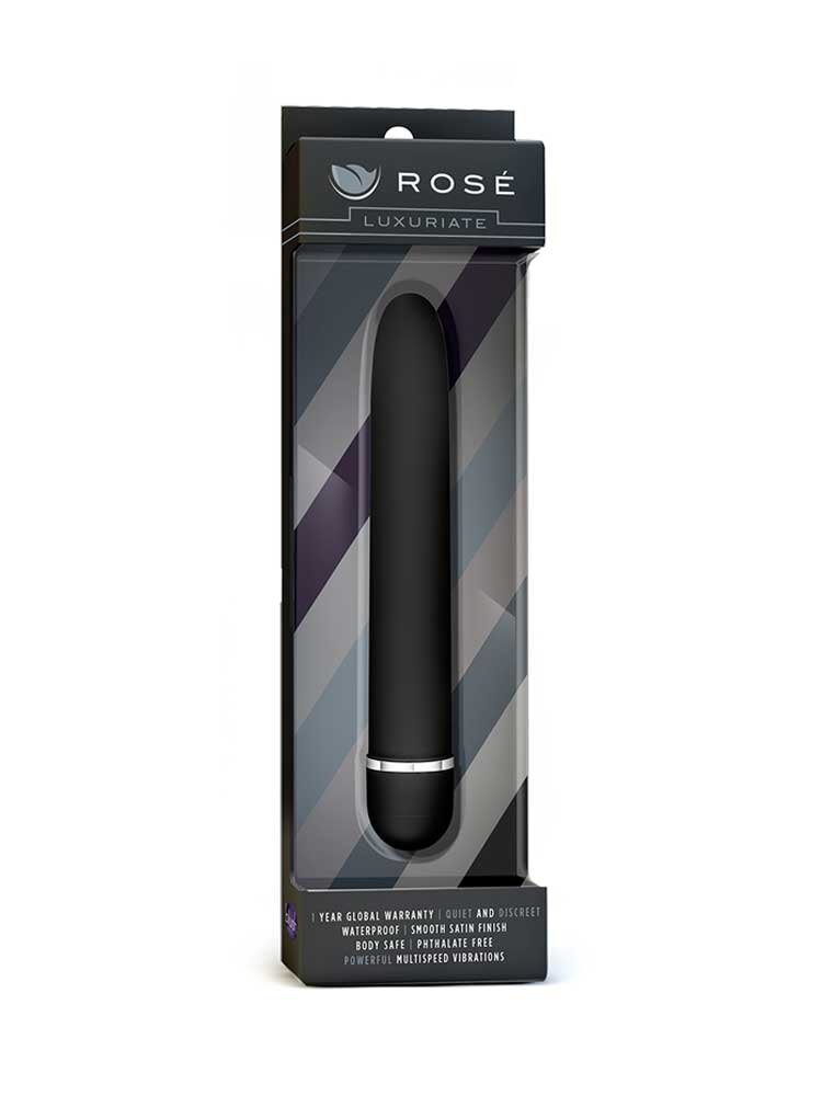 17.7cm Luxuriate Classic Vibrator Black Blush Novelties