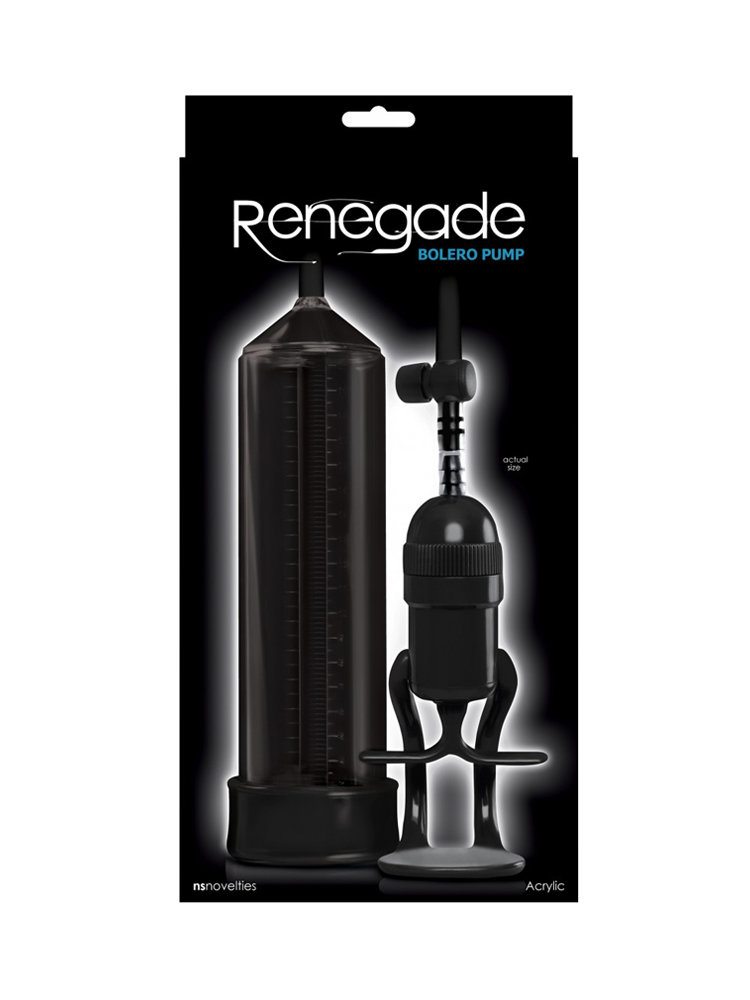 Renegade Bolero Penis Pump Black by NS Novelties