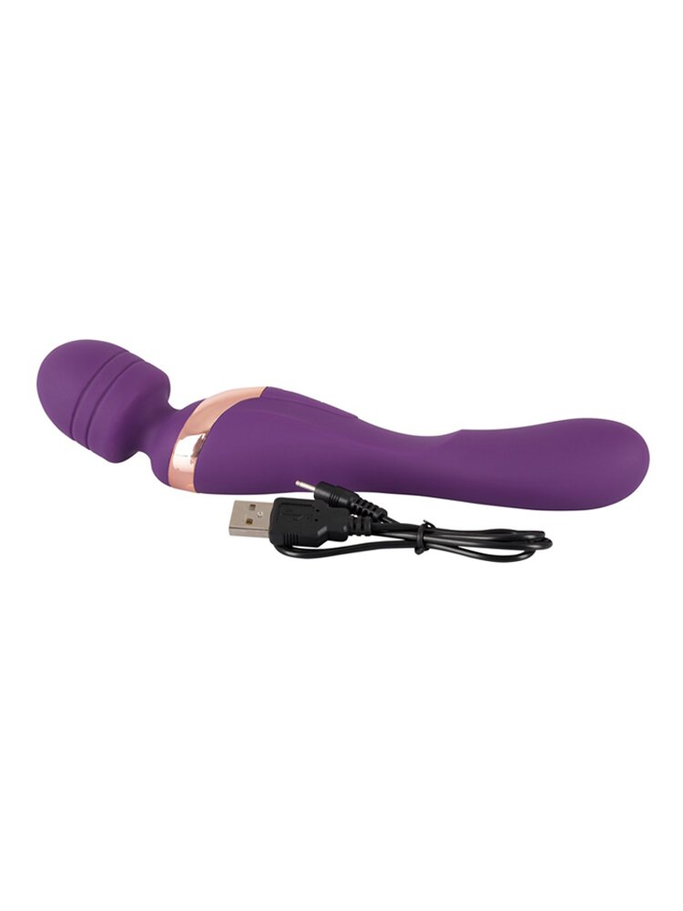21.8cm Javida Double Vibro Wand Massager Orion