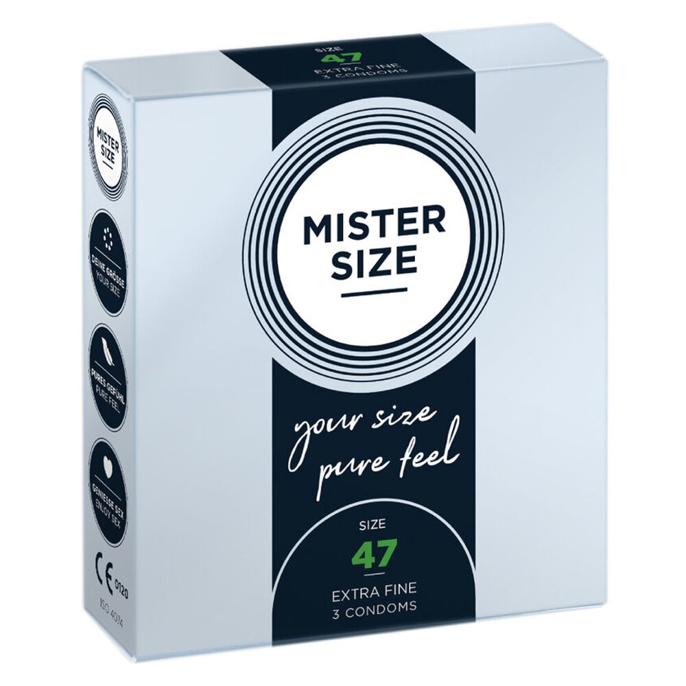 Προφυλακτικά  XSmall 3 Pack (47mm) Mister Size