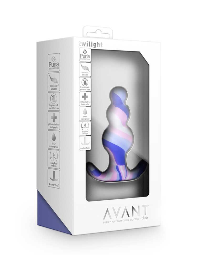 2.5cm Ø Avant Twilight Silicone Butt Plug 7.6cm Blush Novelties