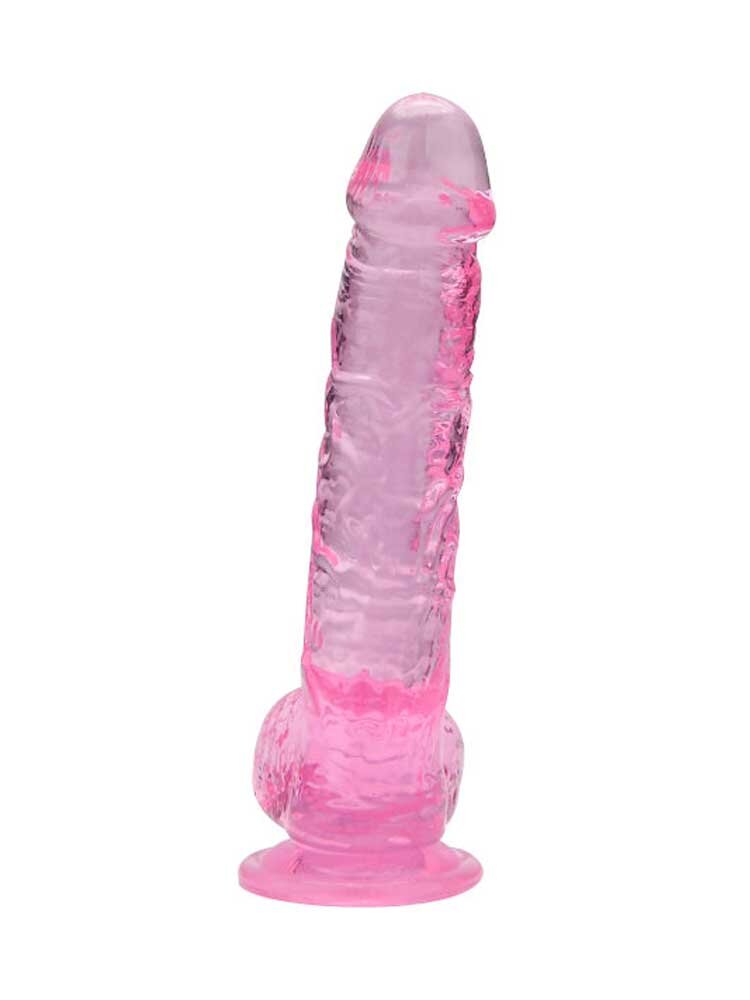 16.5cm Dildo with Balls Pink Loving Joy