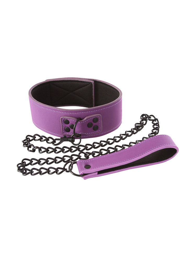 Lust Bondage Collar Purple by NS Novelties