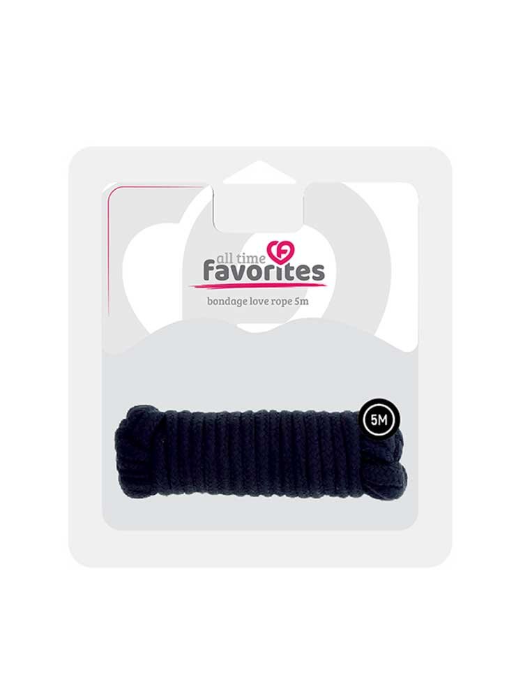 All Time Favorites Love Rope 5m Black by Dream Toys