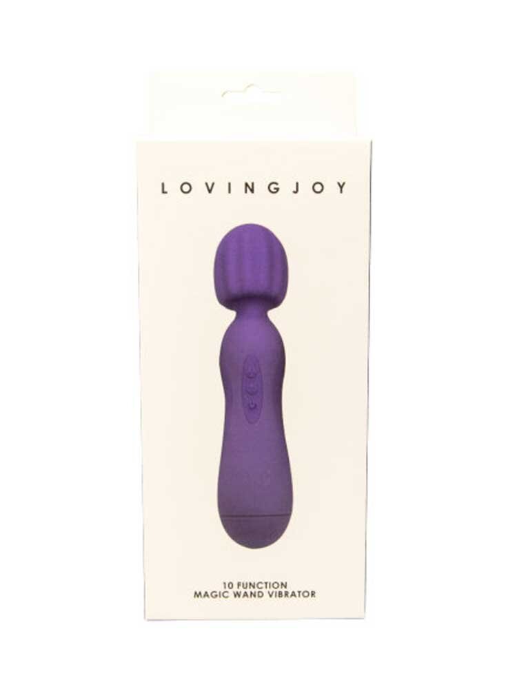 10 Functions Magic Wand Vibrator Purple by Loving Joy