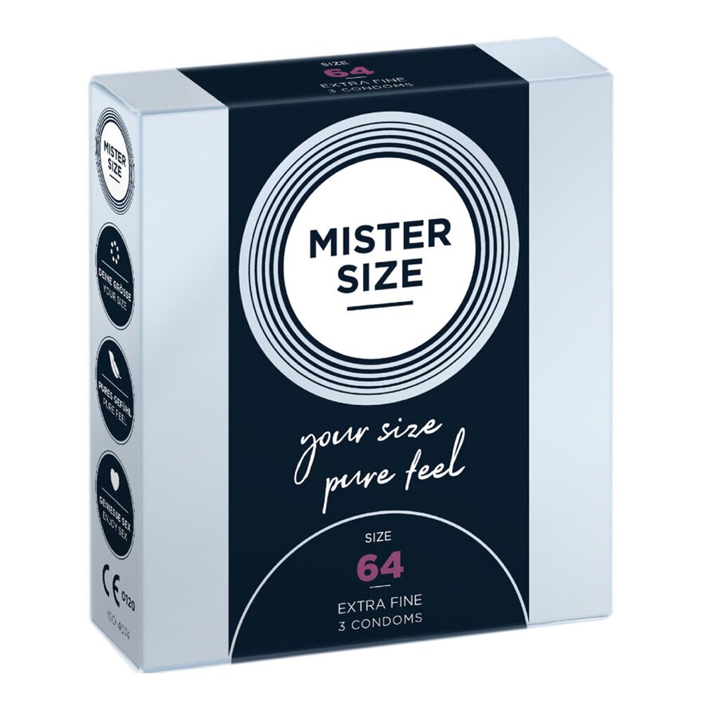 Προφυλακτικά  XXL 3 Pack (64mm) Mister Size