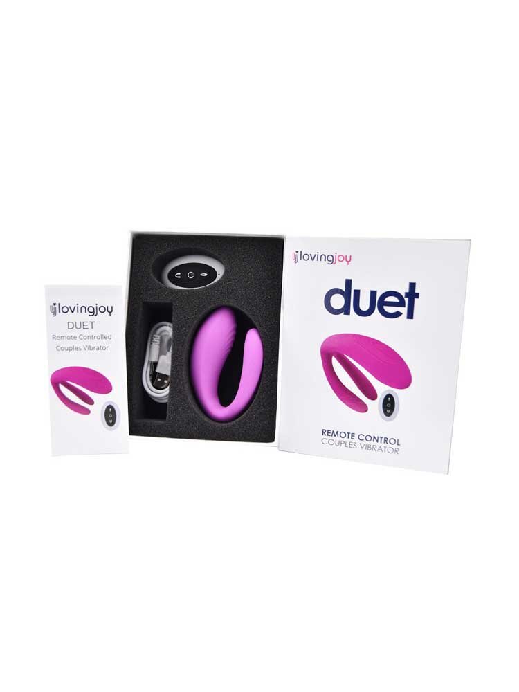 Duet Remote Control Couples Vibrator Purple Loving Joy