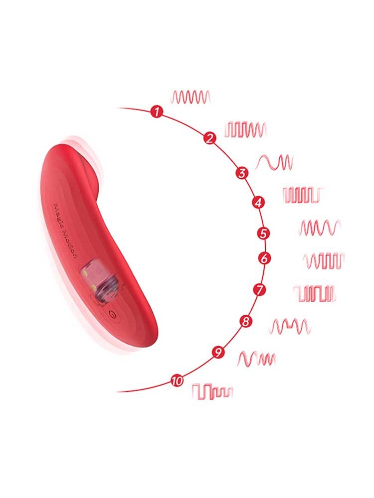 Magic Nyx Smart Pany Vibrator App Controlled Red Magic Motion