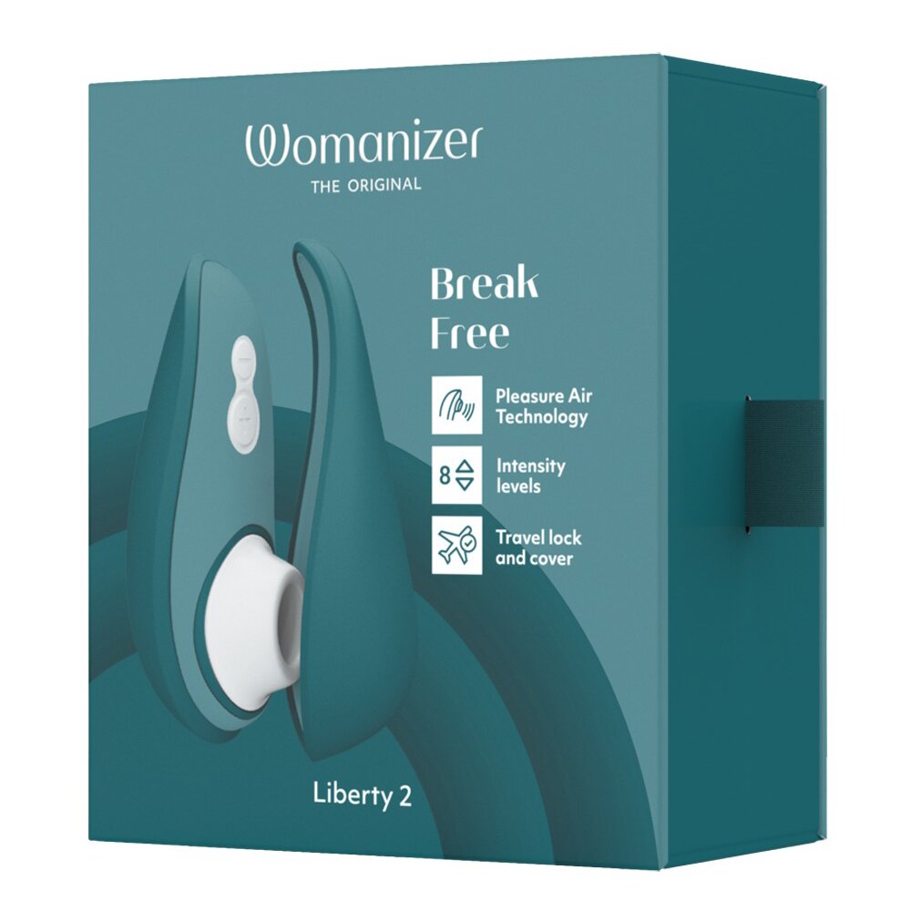 10.5cm Liberty 2 Clitoral Stimulator Blue by The Original Womanizer