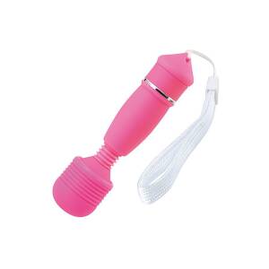 10.5cm Candy Pie Mini Wand Vibrator Pink Toyz4Lovers