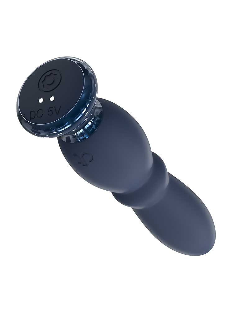 2.8.0cm Ø Glam Beaded Anal Vibe Blue 12.1cm Dream Toys