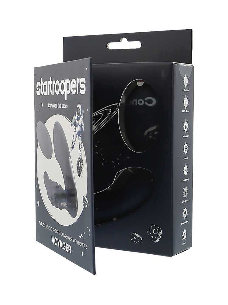 3.2cm Ø Voyager Prostate Vibrating Massager Startroopers Black Dream Toys