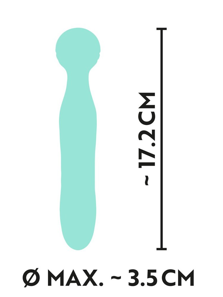 17.0cm Silk Touch Silicone Rechargable Wand Vibrator Orion