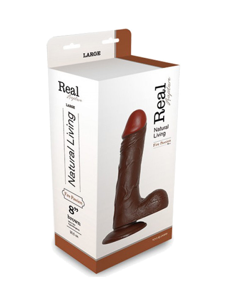 Real Rapture Dildo 20cm Brown by Toyz4Lovers