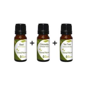 Little Teresa Set (Βασιλικός 10ml + Σιτρονέλα 10ml + Τεϊόδεντρο 10ml) Nature & Body