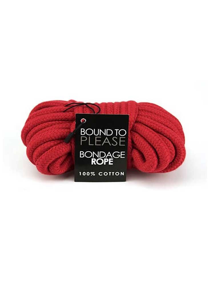Cotton Bondage Rope Red 10m by Loving Joy