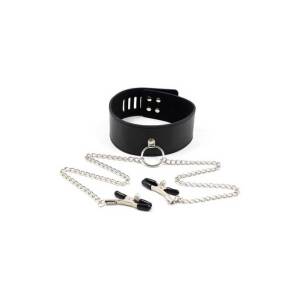 Collar with Nipple Clamps by Toyz4Lovers