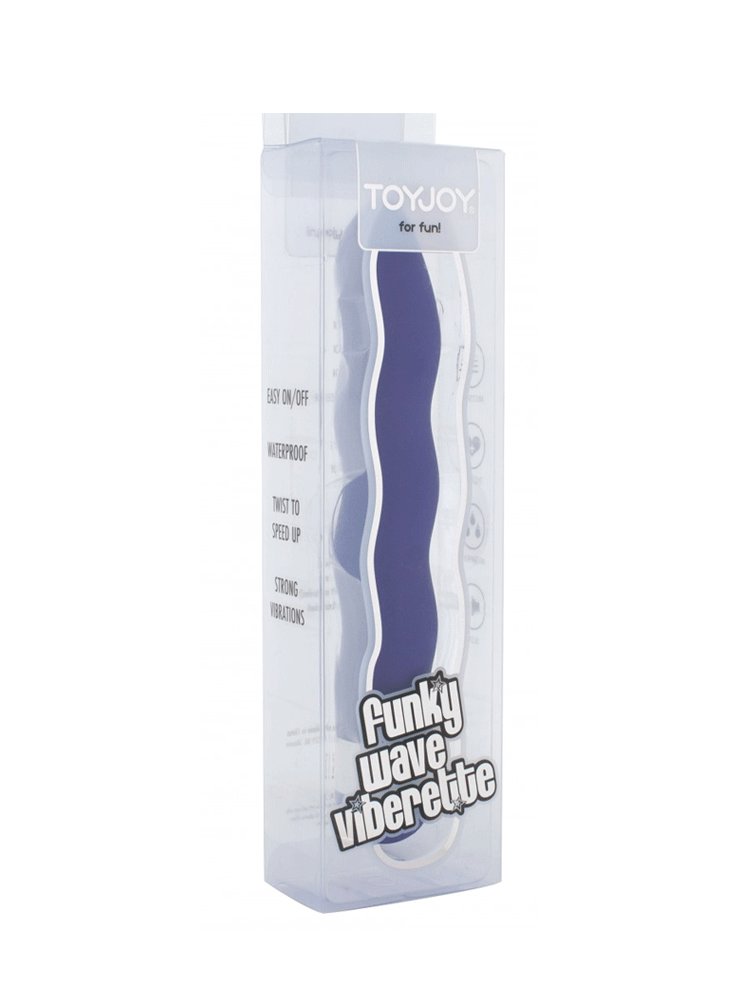Funky Wave Vibrator 18cm Purple by ToyJoy