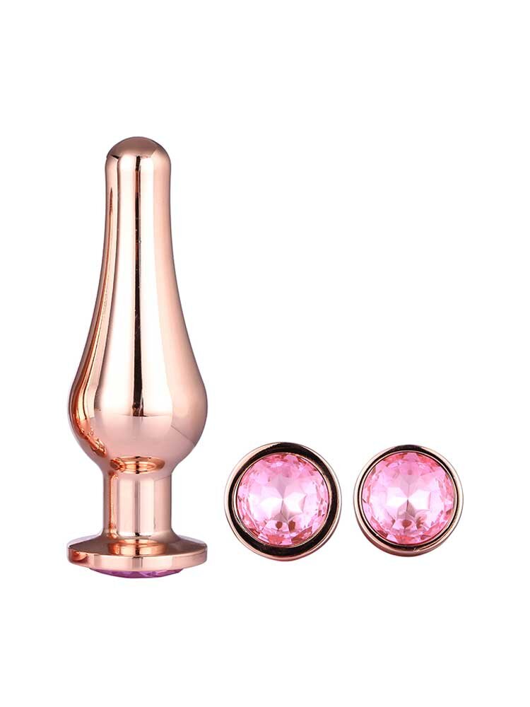 Gleaming Love Trainer Kit Rose Gold Long Plugs by Dream Toys