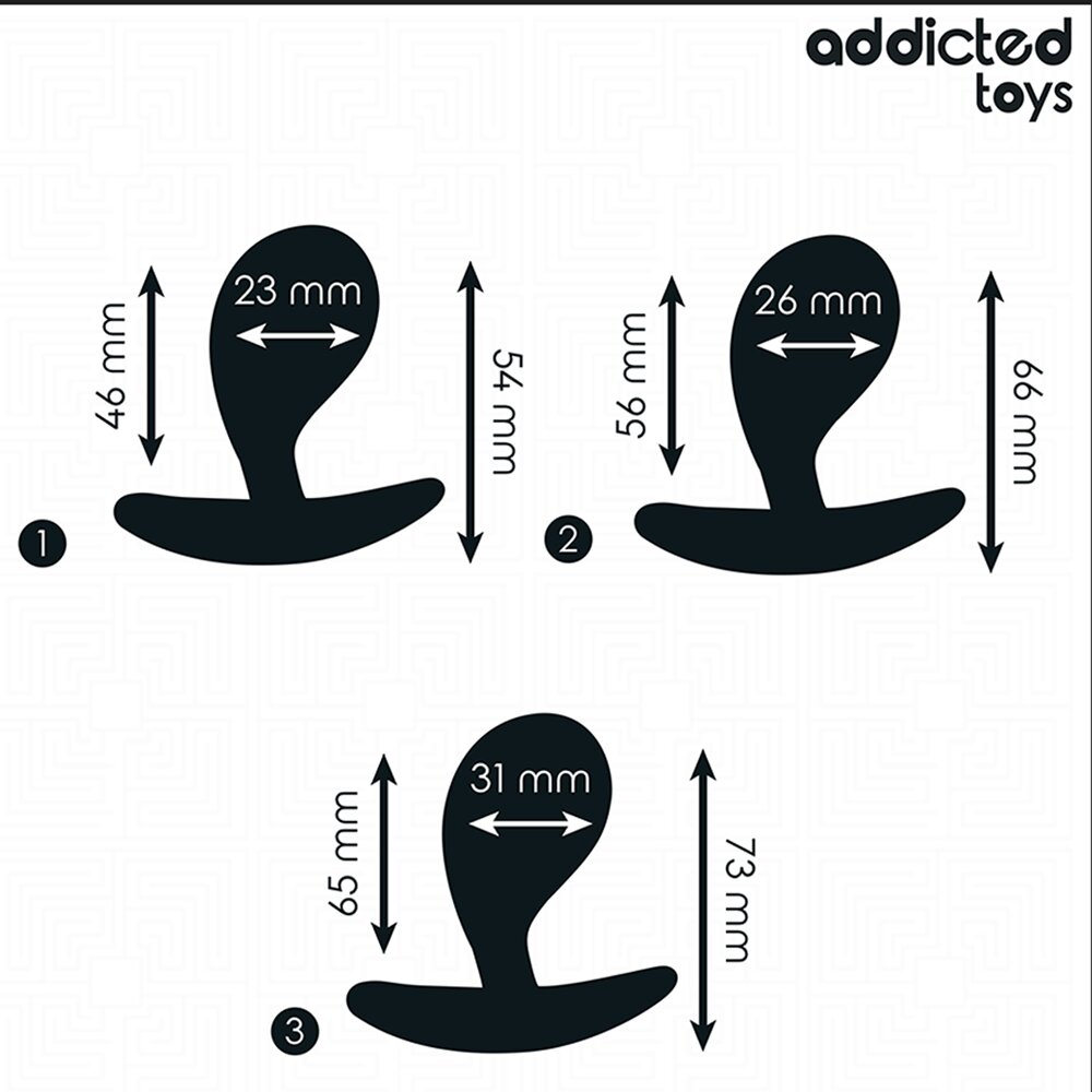 3.1cm Ø Anal Set with 3 Butt Plugs Addicted Toys DreamLove