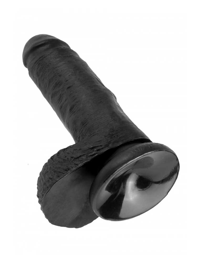King Cock 18 cm with balls Black by Pipedream