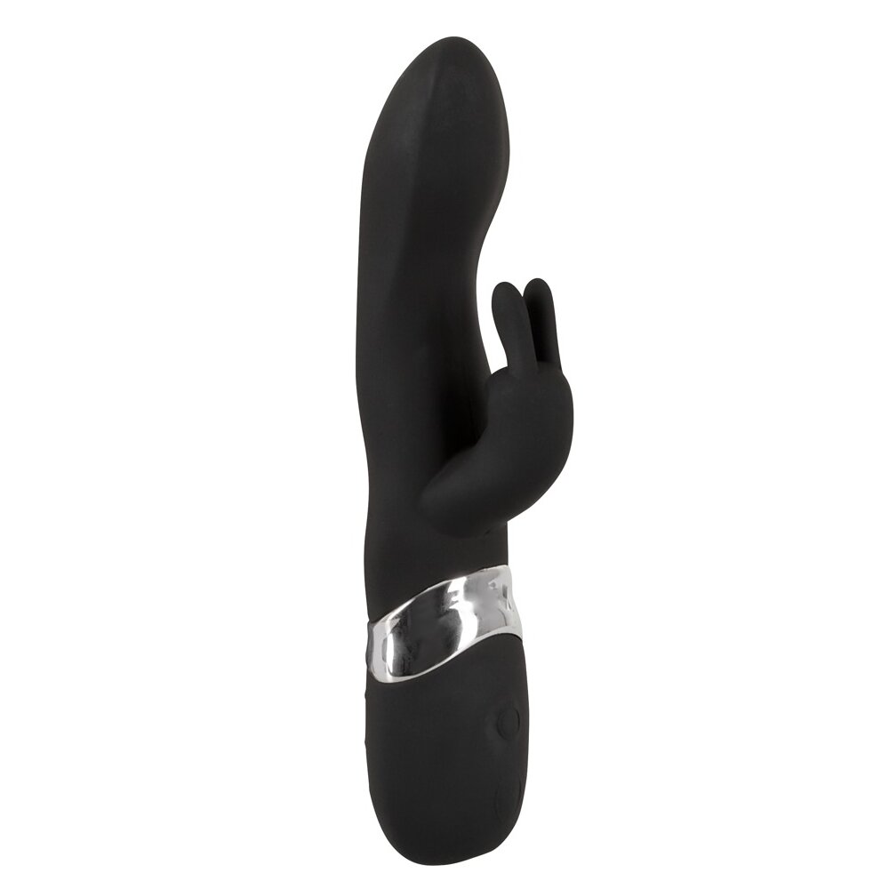 21.0cm Classic 2 Motor Rabbit Vibrator Black Sweet Smile Orion