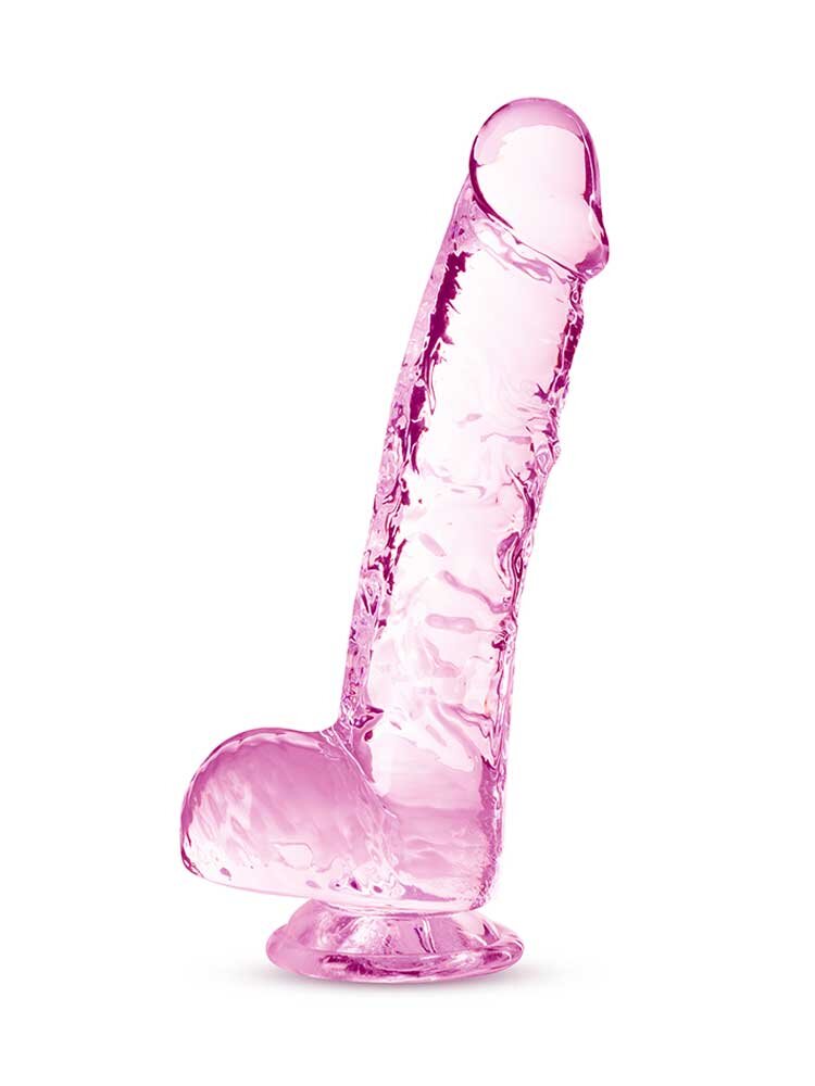 15.2cm Naturally Yours Crystalline Dildo Pink Blush Novelties