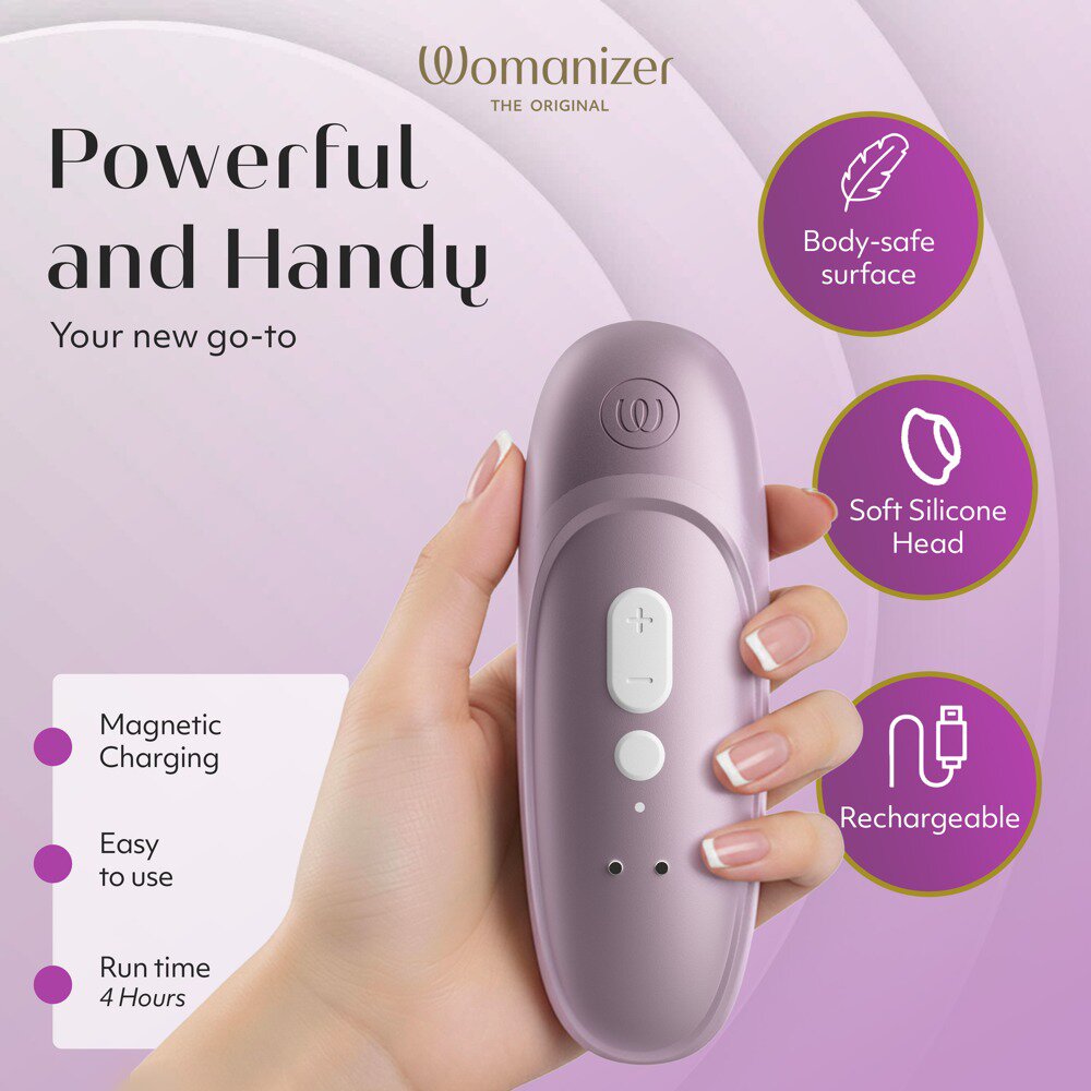 16.0cm PRO Clitoral Stimulator Purple by The Original Womanizer