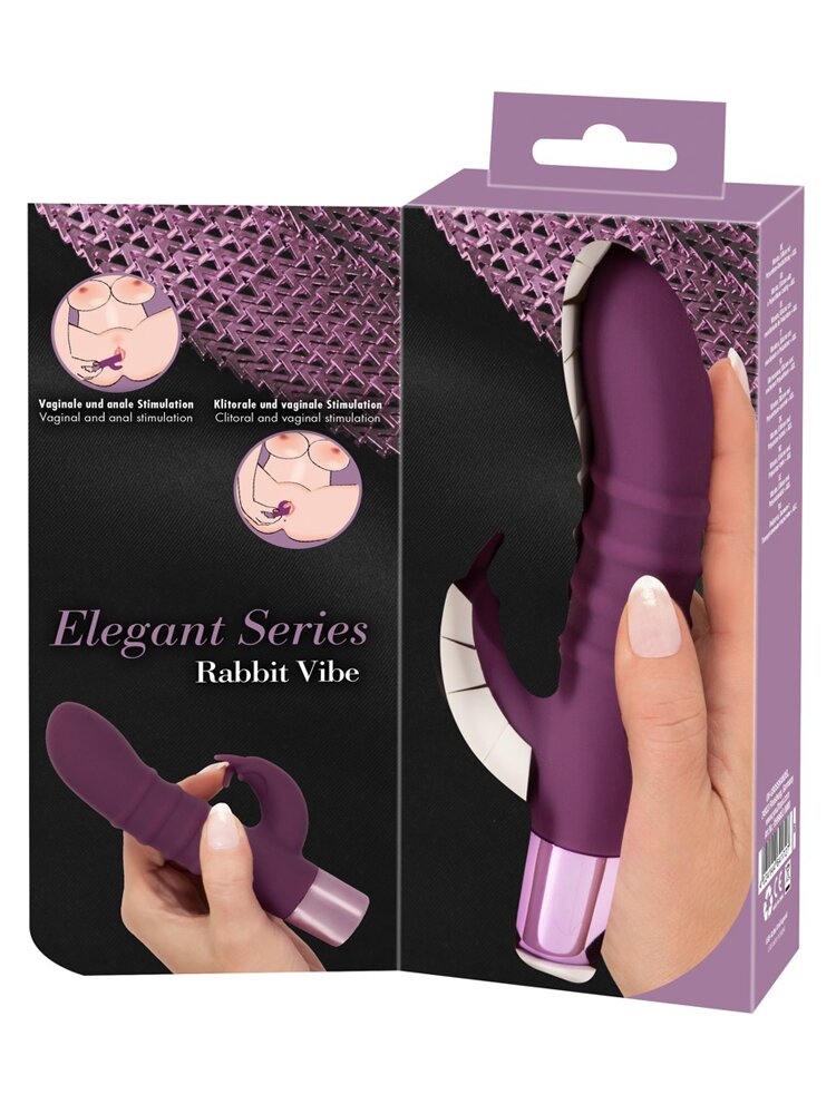 16.0cm Elegant Series Multispeed Silicone Rabbit Vibrator Orion