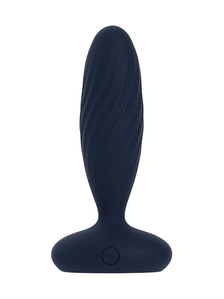 12.0cm Jordan Remote Controlled Butt Plug Navy Blue