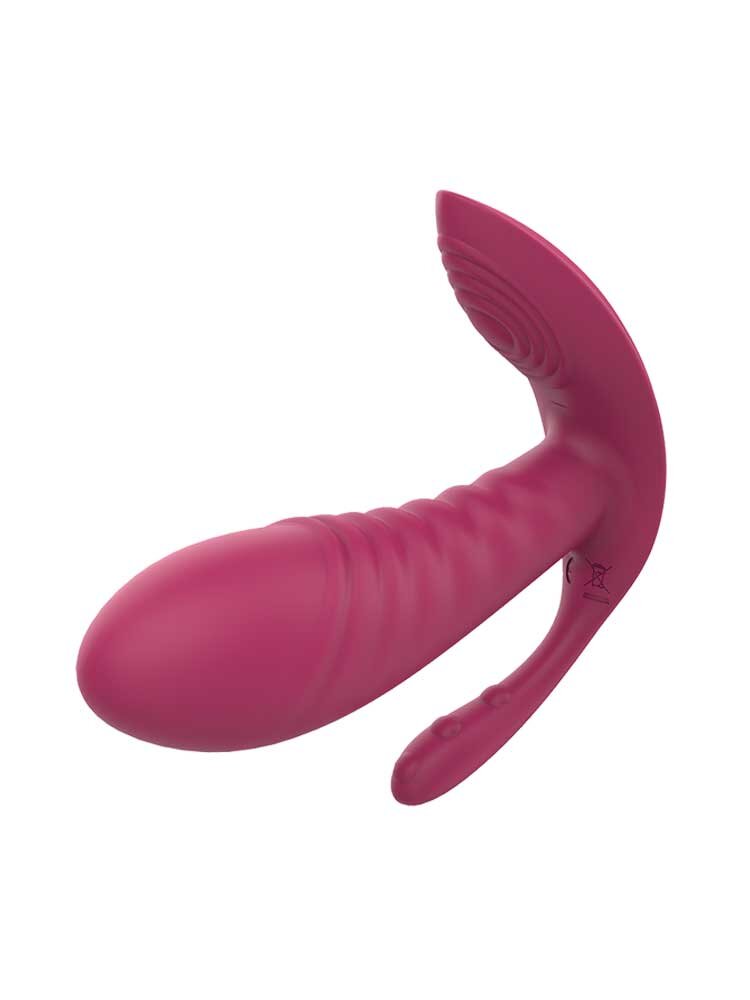 11.8cm Triple Pleasure G-Spot Vibe Remote Controlled Pink Dream Toys