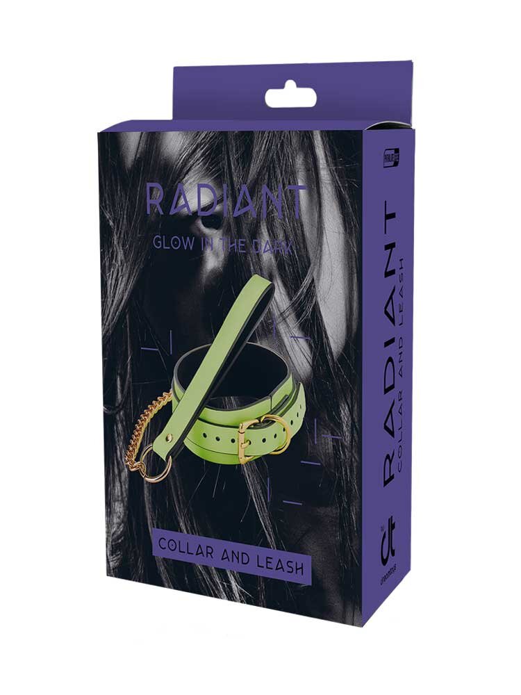 Radiant Collar & Leash Glow in the Dark Green by Dream Toys