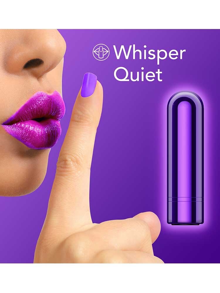 6.3cm Kool Vibes Rechargable Bullet Vibrator Purple Blush Novelties