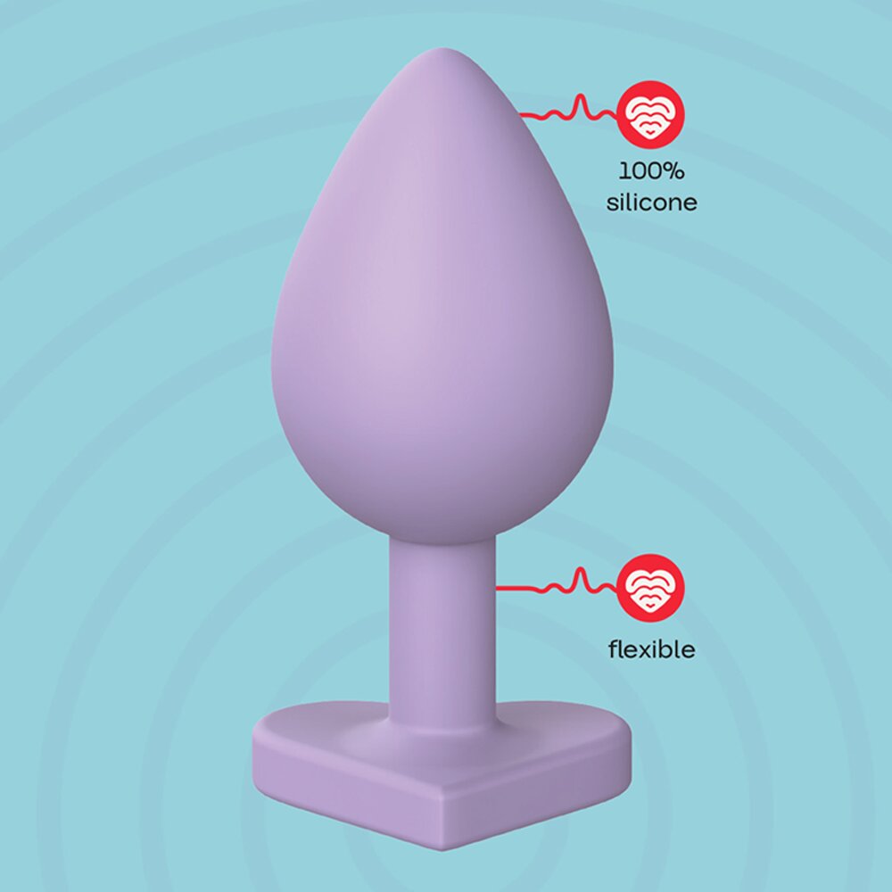 3.4cm Ø Heart Anal Silicone Plug Set Love Signal Dream Toys