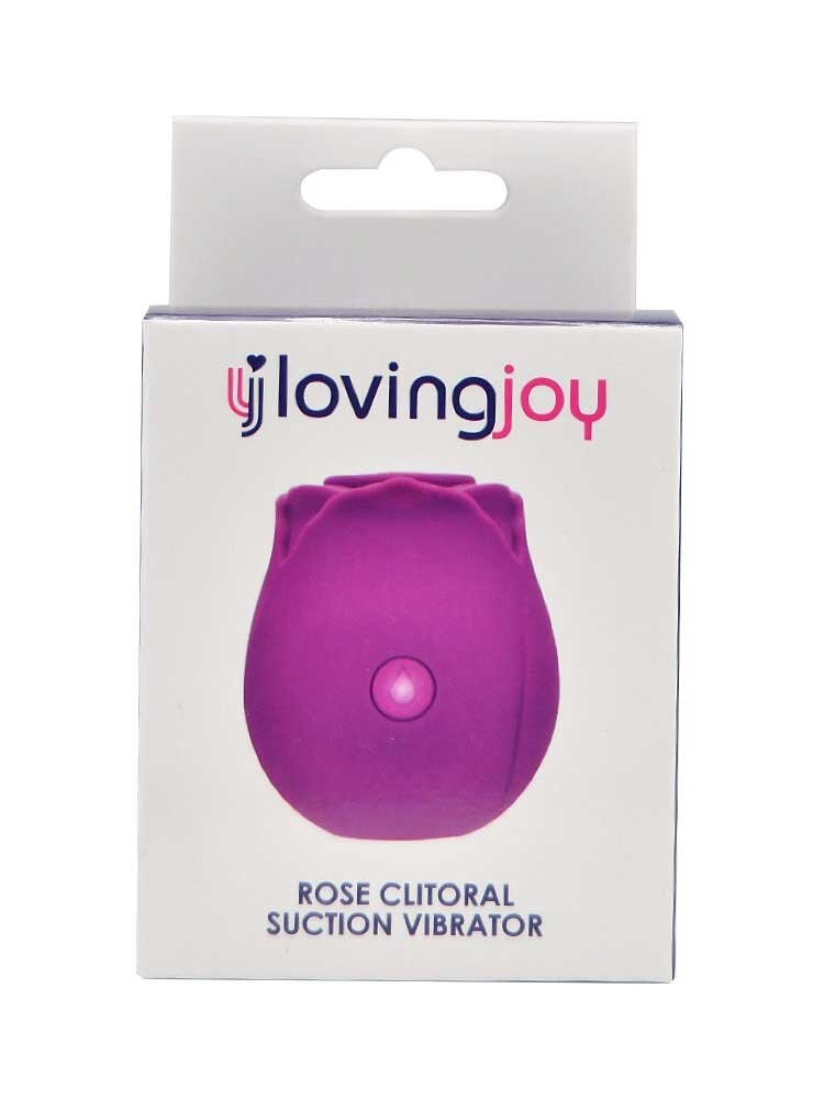 Rose Toy Clitoral Suction Vibrator Purple Loving Joy