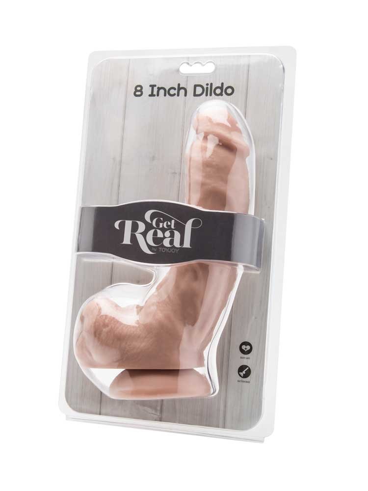 Get Real 20cm Dildo with Balls Natural by ToyJoy