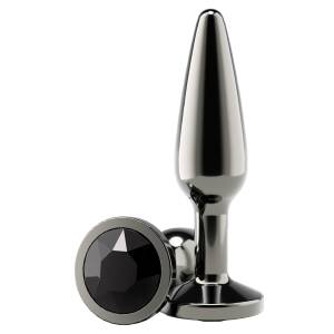 3.2cm Ø Tapered Medium Gunmetal Plug Black 9.9cm Ns Novelties