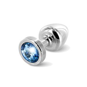 Anni Plug Silver/Blue 5.50cm Swarovski Crystal by Diogol