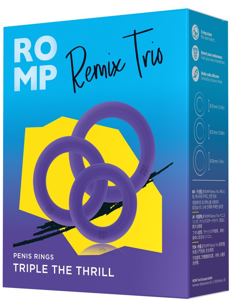 Remix Trio Penis Rings 'Triple the Thrill' Romp