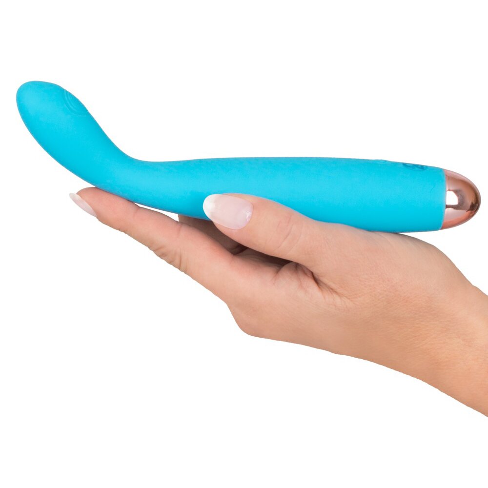 18.5cm Silk Touch Silicone Curved G-Spot Vibrator Cuties Orion
