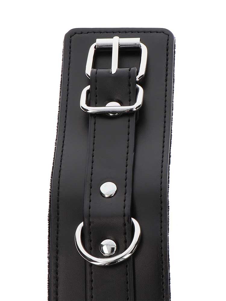 Ankle Cuffs Luxury Bondage Essentials Black by Taboom